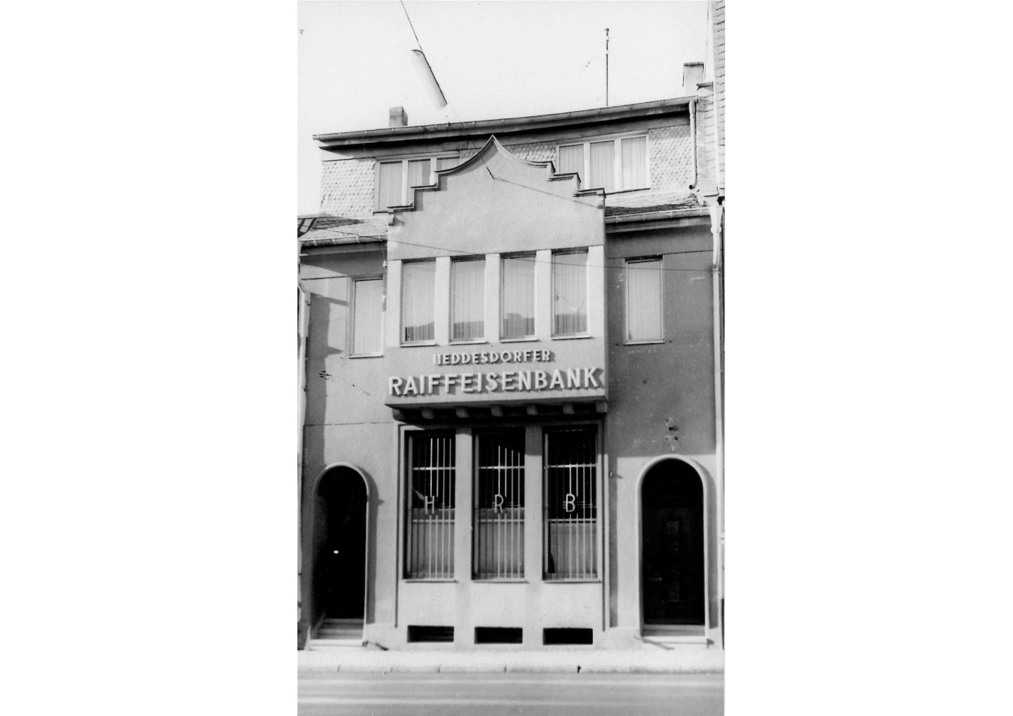 1959: Heddesdorfer Raiffeisenbank.